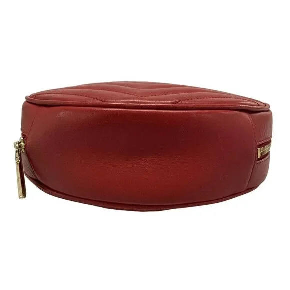 SAINT LAURENT PARIS 357401 Red Leather Shoulder Bag - Picture 5 of 15